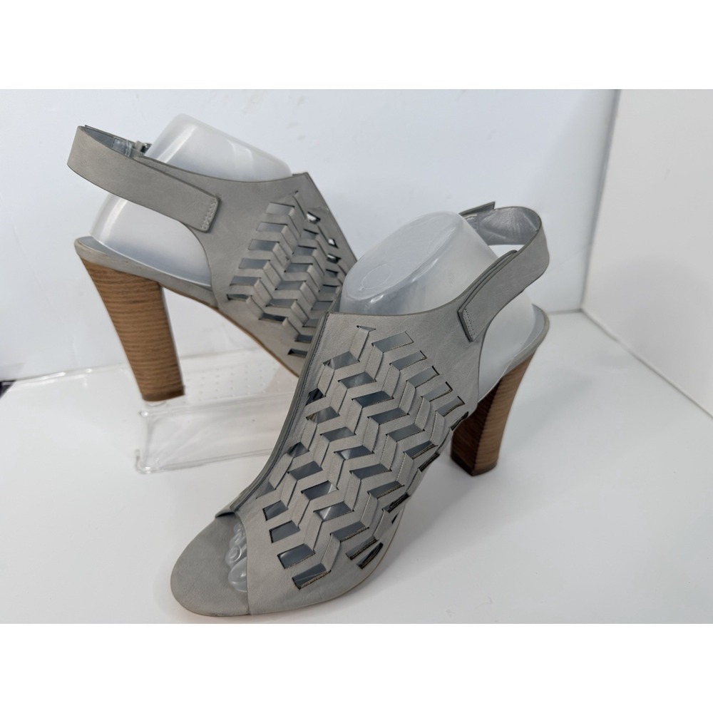 Torrid Sheryne Heels Womens 10W Gray Strappy 4in Heel Wide Width